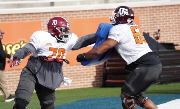 1/27/21 Practice SeniorBowl Photo by Jeff Hanson