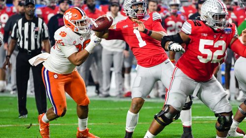 Ohio State Offensive Guard Wyatt Davis. Photo Credit: TigerNet.com | Under Creative Commons License
