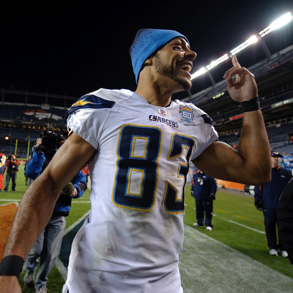 Former Chargers Receiver Vincent Jackson. Photo Credit: Los Angeles Chargers Twitter Feed.