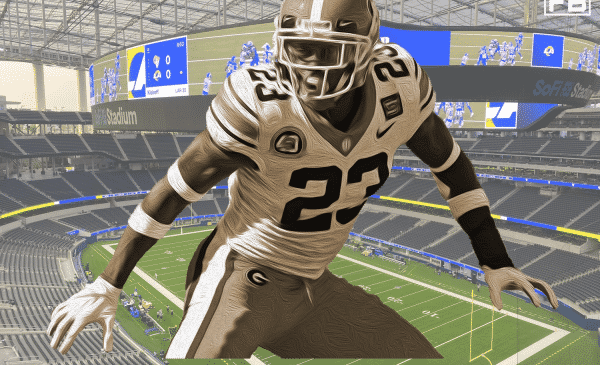 Los Angeles Rams 6th Round Draft Options 1 Georgia Bulldogs Safety Mark Webb. LAFB Network Graphic