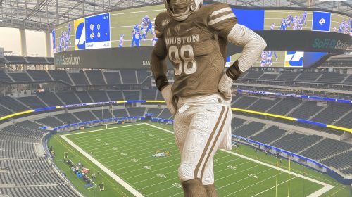 University of Houston Defensive End Payton Smith. LAFB Network Graphic.
