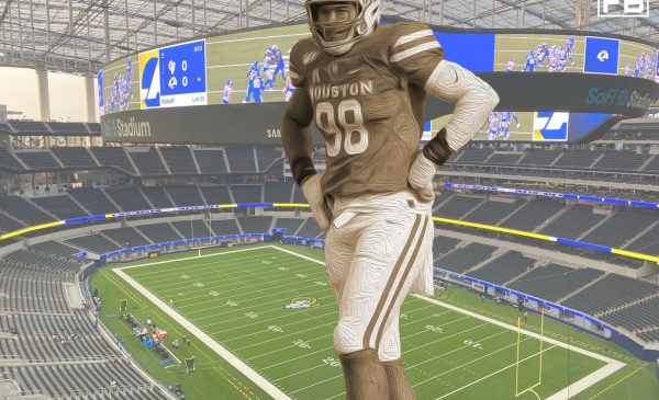 Los Angeles Rams 3rd Round Draft Options 1 University of Houston Defensive End Payton Smith. LAFB Network Graphic.