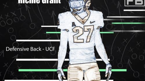 UCF Defensive Back Richie Grant. Photo Credit: Phelan M. Ebenhack | AP Photo | LAFB Network Graphic