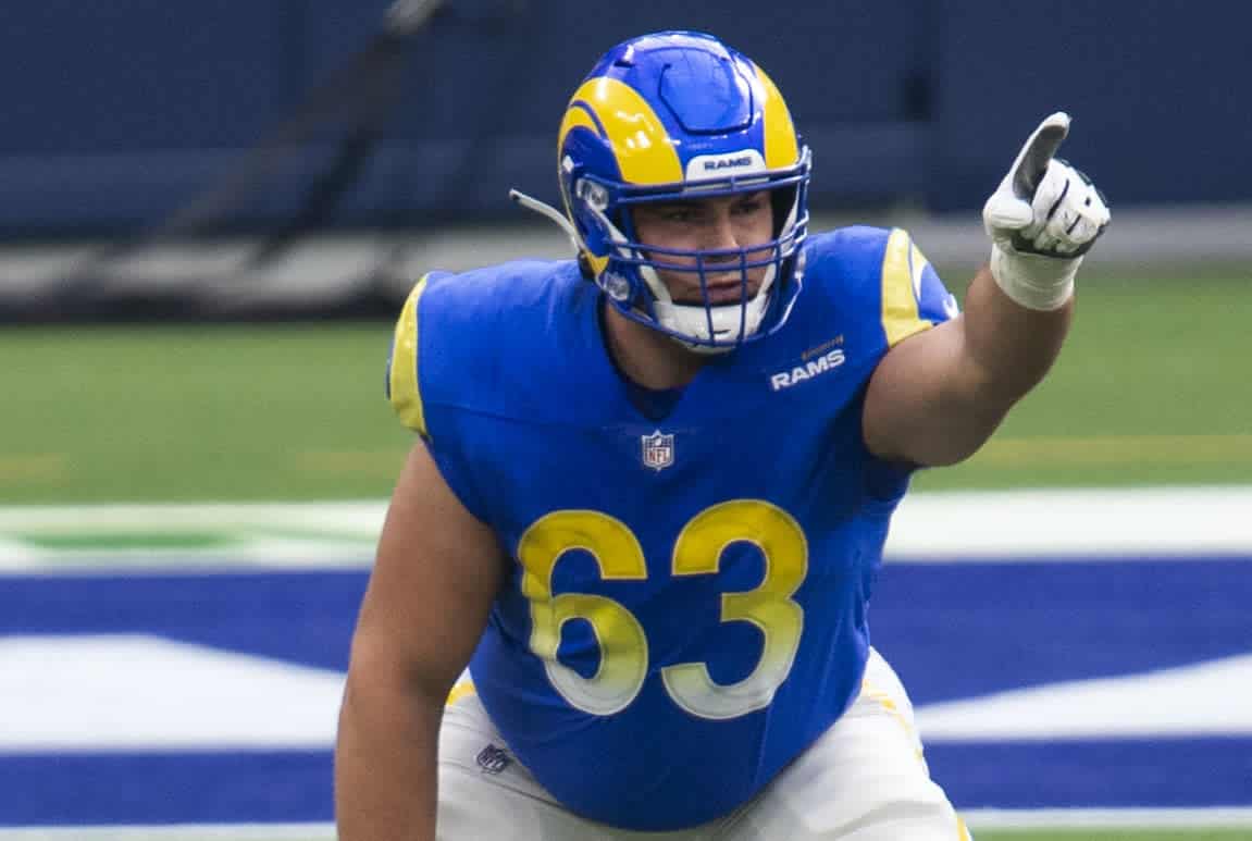 Austin Corbett Will And Should Start At Center For The Rams 3 Los Angeles Rams Offensive Lineman Austin Corbett. Source: Yahoo | Creative Commons License