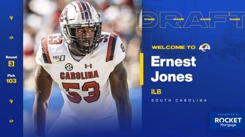 Is Ernest Jones The Right Linebacker For The Rams? 10 Los Angeles Rams Linebacker Ernest Jones. Photo Credit: Los Angeles Rams Twitter