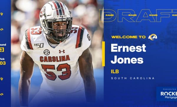 Los Angeles Rams Linebacker Ernest Jones. Photo Credit: Los Angeles Rams Twitter