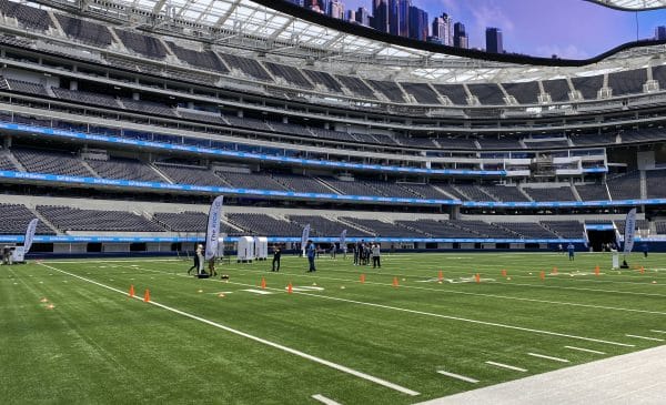 Field Level At SoFi Stadium. Photo Credit: Ryan Dyrud | LAFB Network