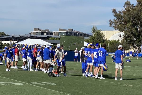Los Angeles Rams Offense During 2021 Training Camp. Photo Credit: Ryan Dyrud | LAFB Network