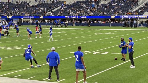Robert Woods, Cooper Kupp, And Van Jefferson At Los Angeles Rams Open Practice At SoFi Stadium. Photo Credit: Ryan Dyrud | LAFB Network