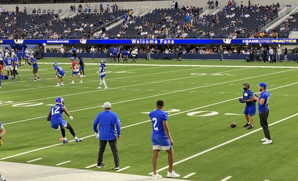 Robert Woods, Cooper Kupp, And Van Jefferson At Los Angeles Rams Open Practice At SoFi Stadium. Photo Credit: Ryan Dyrud | LAFB Network