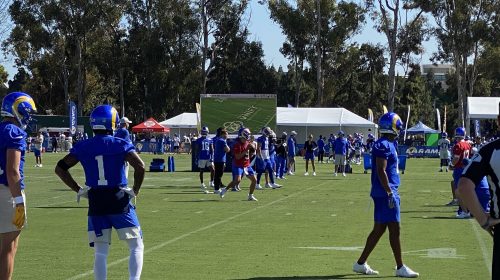 Get To Know The Rams Opponent: Chicago Bears 7 Los Angeles Rams Wide Receiver DeSean Jackson During 2021 Training Camp. Photo Credit: Ryan Dyrud | LAFB Network