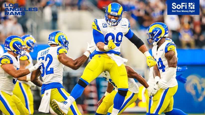 Aaron Donald And The Rams Defense Against The Chicago Bears. Photo Credit: Brevin Townsell | LA Rams