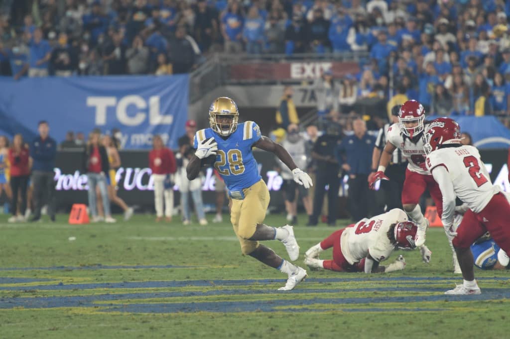UCLA Kicks Off Conference Schedule With Trip To Stanford 3 UCLA Running Back Brittain Brown. Photo Credit: Greg Turk | UCLA Athletics
