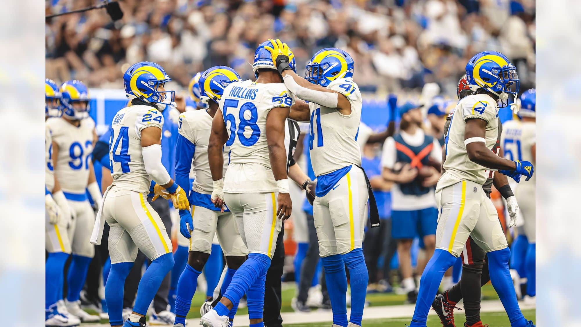 Los Angeles Rams Linebackers Justin Hollins And Kenny Young. Photo Credit: Brevin Townsell | LA Rams