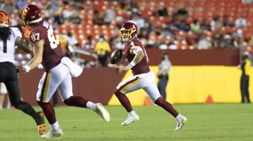 Washington Football Team QB Taylor Heinicke. Photo Credit: All-Pro Reels | Creative Commons License