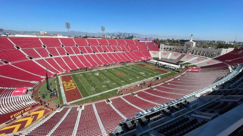 The USC Trojans Host The San Jose State Spartans At The Coliseum. Photo Credit: Ahmad Akkaoui | LAFB Network