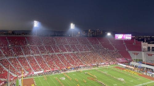 USC Trojans vs Stanford Cardinal at the Coliseum. Photo Credit: Ryan Dyrud | LAFB Network