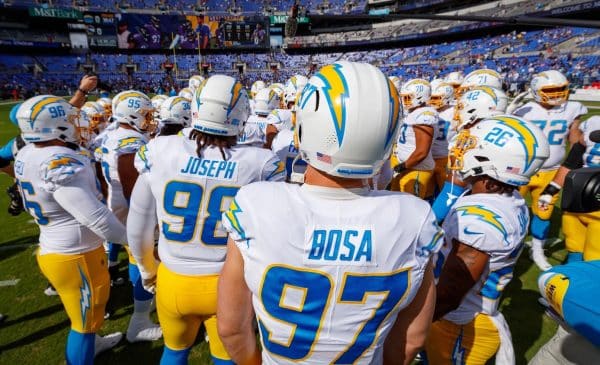 Los Angeles Chargers at Baltimore Ravens. Photo Credit: Ty Nowell | LA Chargers