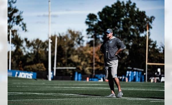 Detroit Lions Head Coach Dan Campbell. Photo Credit: Jeff Nguyen | Detroit Lions