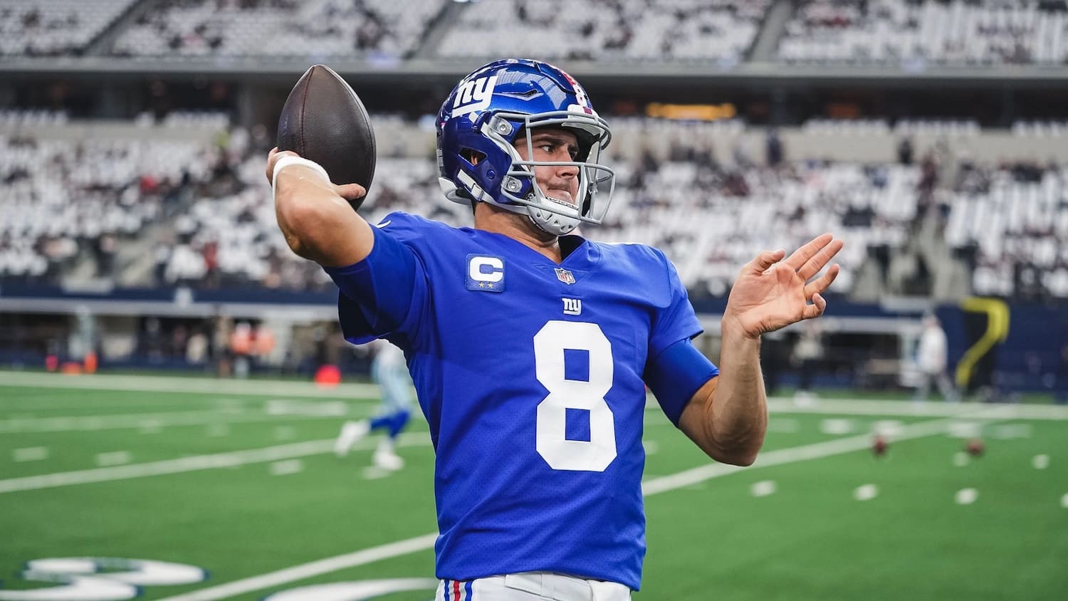 New York Giants Quarterback Daniel Jones. Photo Credit: New York Giants Media