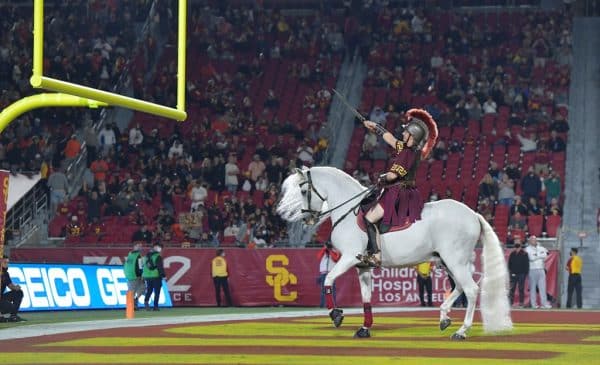 USC Trojans Mascot Traveler. Photo Credit: USC Trojans Athletics