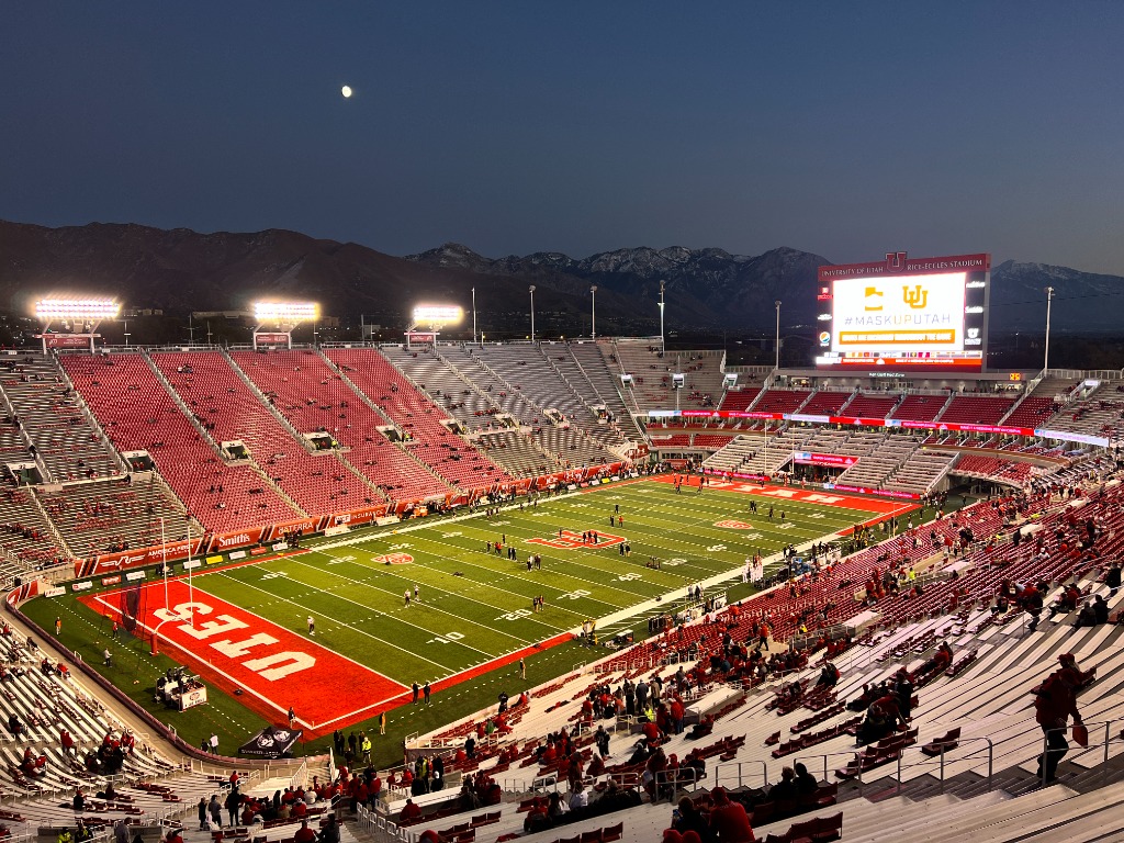 UCLA ConvolUTES Promising Season 3 Salt Lake City, UT - Saturday October 16, 2021: Pac-12 College Football. Arizona State vs University of Utah at Rice-Eccles Stadium. Photo Credit: Bryan Byerly | Utah Athletics