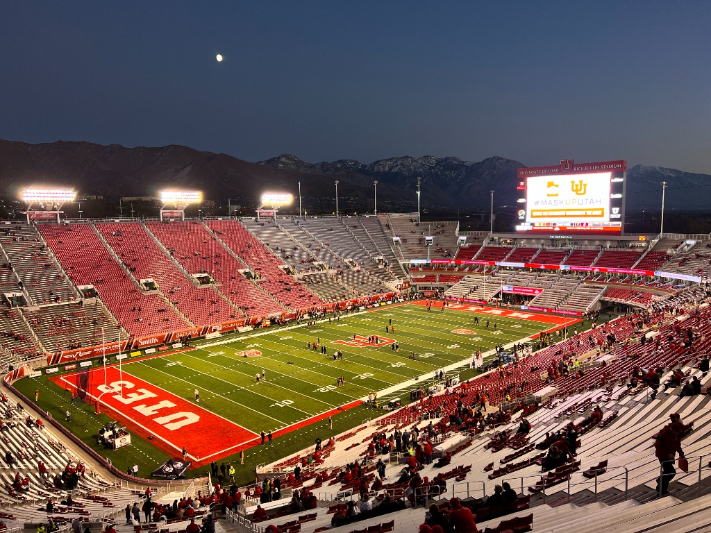 Salt Lake City, UT - Saturday October 16, 2021: Pac-12 College Football. Arizona State vs University of Utah at Rice-Eccles Stadium. Photo Credit: Bryan Byerly | Utah Athletics