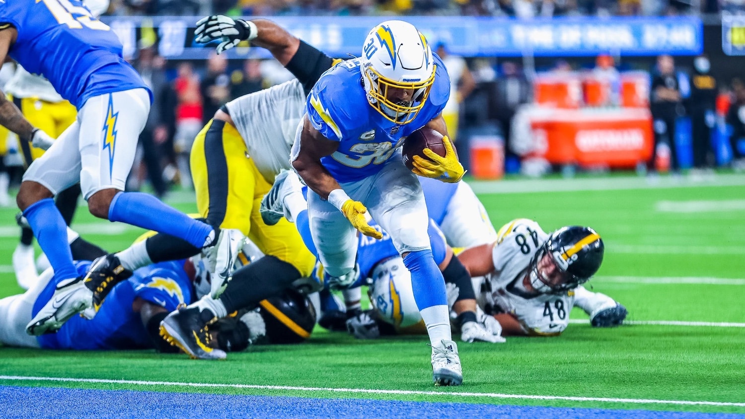 Los Angeles Chargers Running Back Austin Ekeler. Photo Credit: Ty Nowell | Los Angeles Chargers