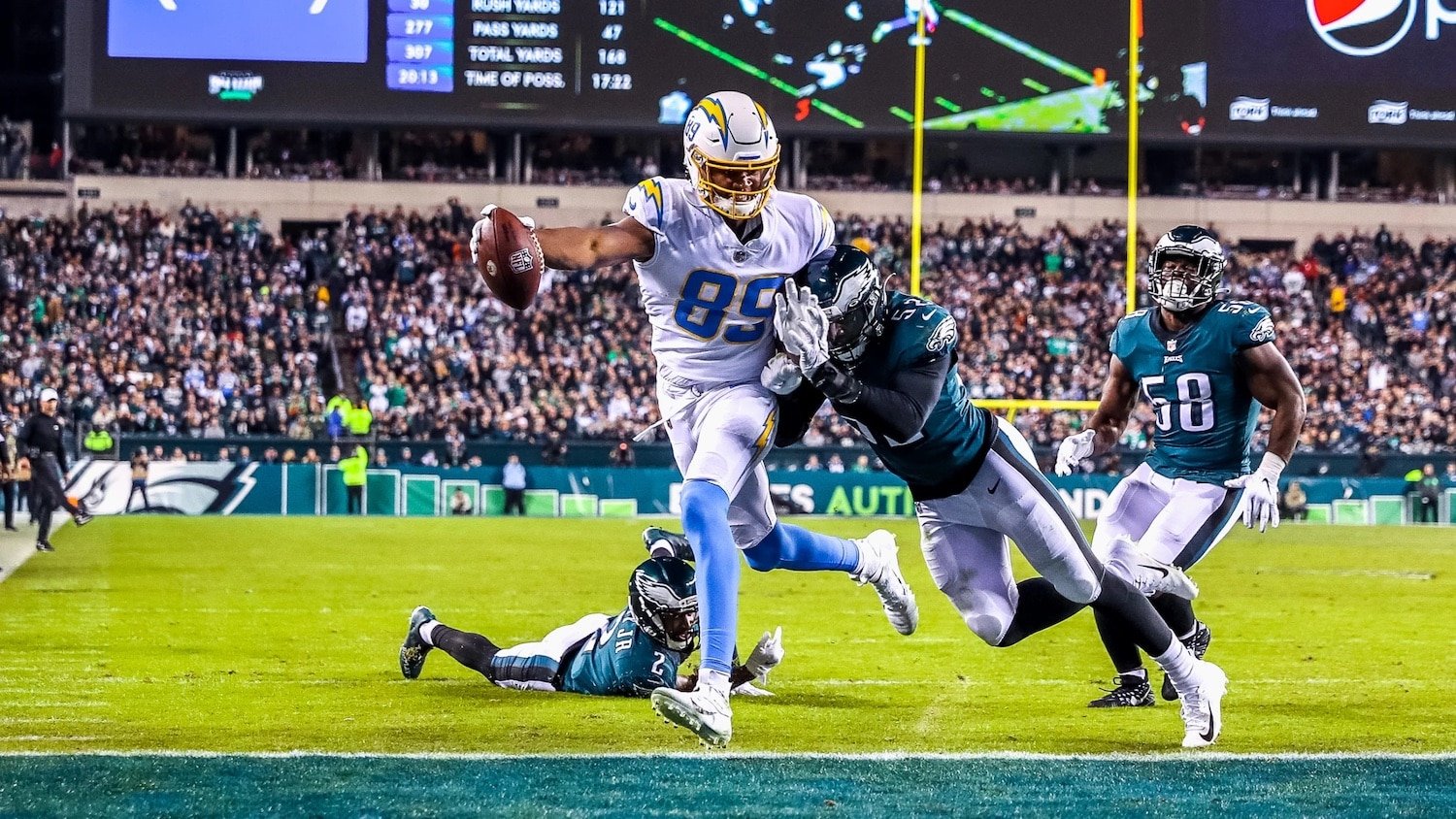 Los Angeles Chargers Donald Parham. Photo Credit: Mike Nowak | Los Angeles Chargers