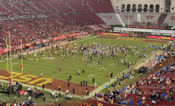 The UCLA Bruins Beat The USC Trojans At The Coliseum To Claim The Victory Bell For The First Time Since 2018. Photo Credit: Ryan Dyrud | LAFB Network