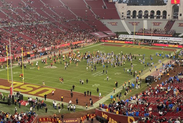 The UCLA Bruins Beat The USC Trojans At The Coliseum To Claim The Victory Bell For The First Time Since 2018. Photo Credit: Ryan Dyrud | LAFB Network