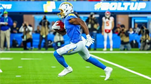 Los Angeles Chargers Return Specialist Andre Roberts. Photo Credit: Ty Nowell | LA Chargers