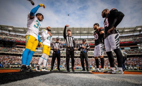 Winners And Losers From The Chargers Week 13 Win Against The Bengals 3 Coin toss