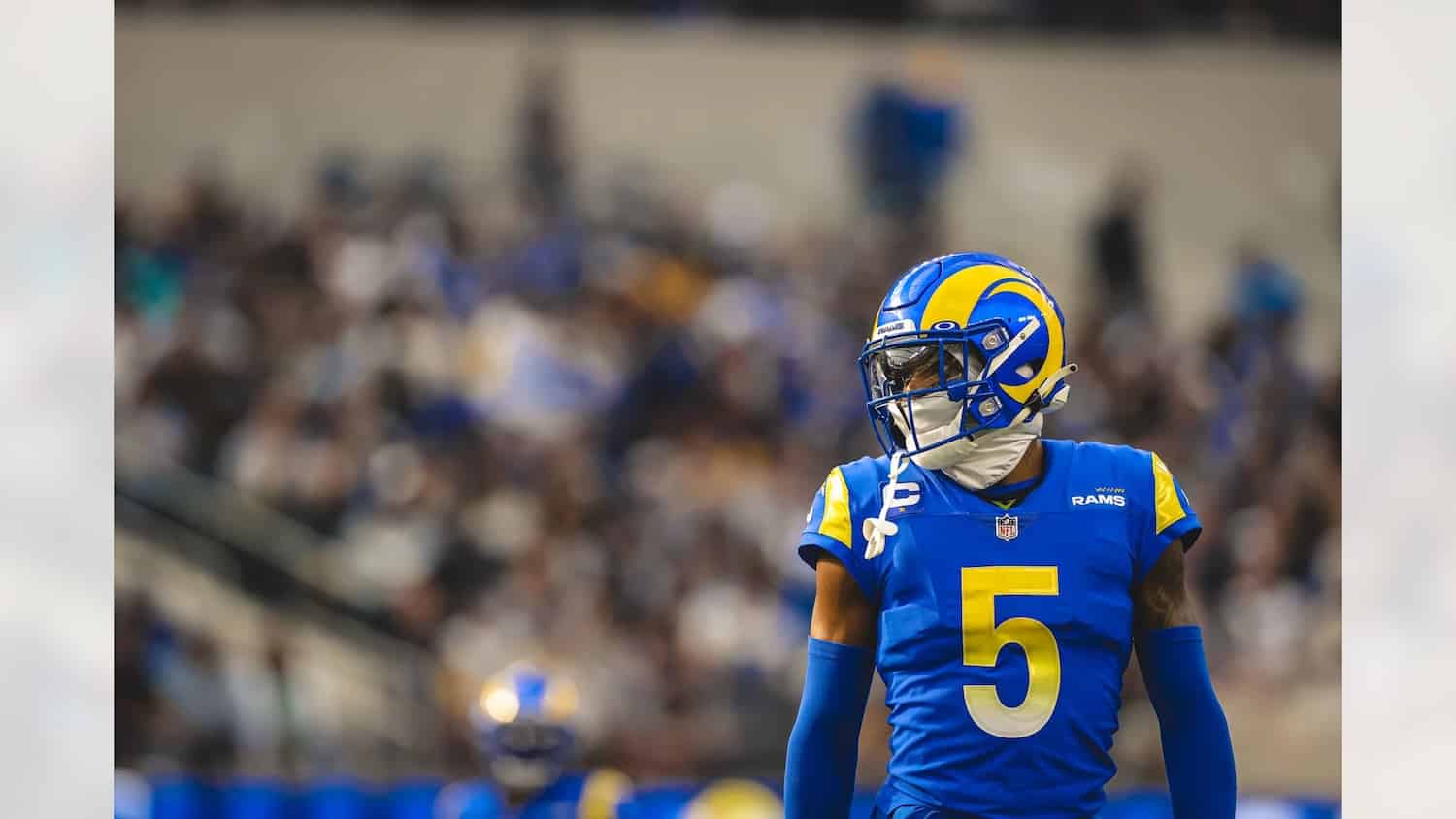 Sony Michel Balances Out Rams Offense 2 Los Angeles Rams Cornerback Jalen Ramsey. Photo Credit: Brevin Townsell | LA Rams