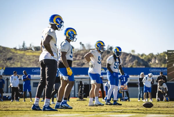 Los Angeles Rams At Practice Before Traveling To Tampa Bay To Face The Buccaneers. Photo Credit: Brevin Townsell | LA Rams