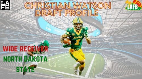 Christian Watson NFL Draft Profile 7 Christian Watson Draft Graphic