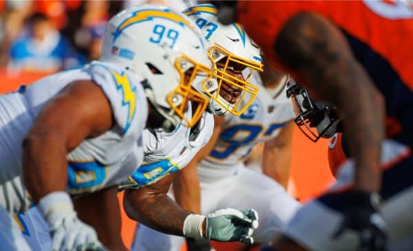 chargers white uniform