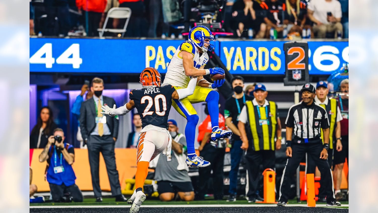 Los Angeles Rams Wide Receiver Cooper Kupp Scores His Second Touchdown Of The Super Bowl. Photo Credit: Jeff Lewis | LA Rams