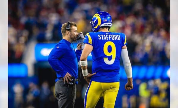 Sean McVay Had To Walk Hard To Become A Top Coach 1 Rams Head Coach Sean McVay And Quarterback Matthew Stafford. Photo Credit: Brevin Townsell | LA Rams