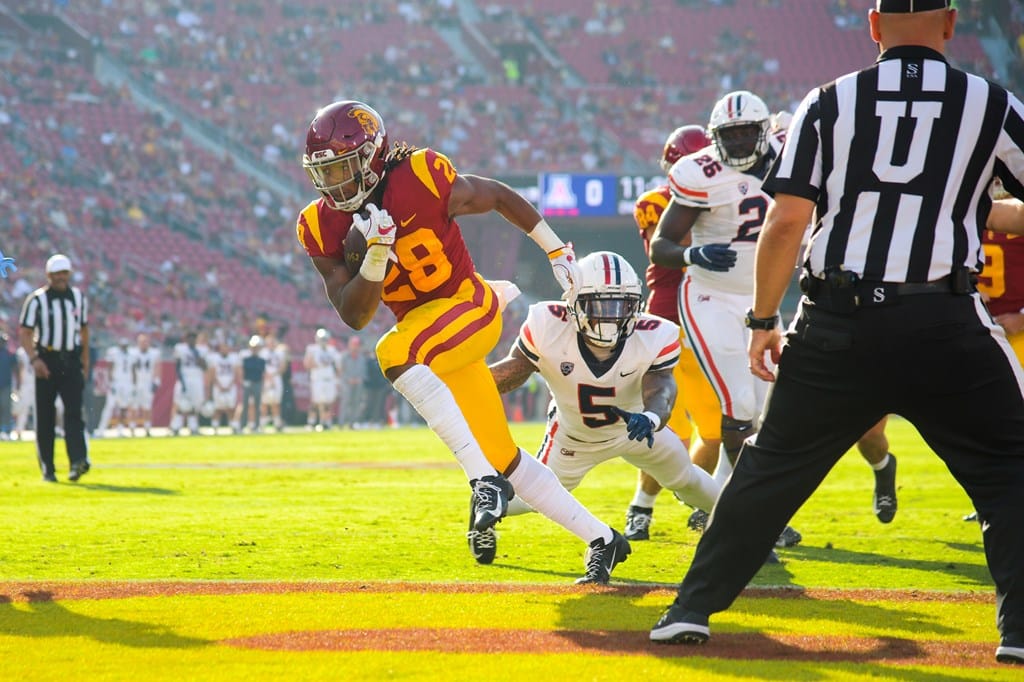 USC Trojans Running Back Keaontay Ingram. Photo Credit: John McGillen | USC Athletics