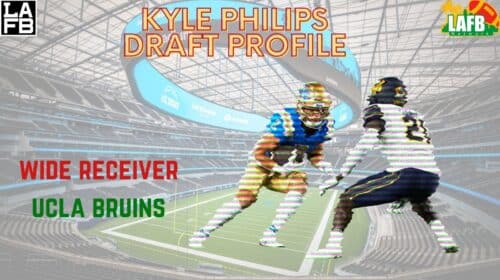 Kyle Philips Draft Profile - NFL Scouting Report 3 NFL Draft Prospect Kyle Philips. LAFB Network Graphic | Original Photo: Don Liebig | ASUCLA