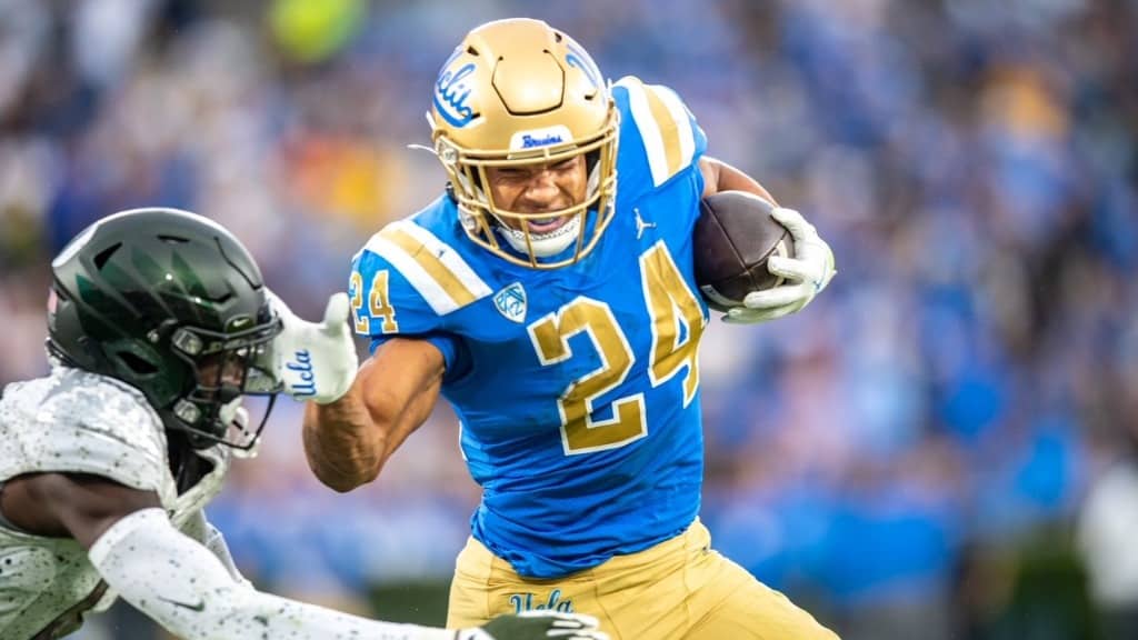 UCLA Bruins Running Back Zach Charbonnet. Photo Credit: Scott Chandler | UCLA Athletics