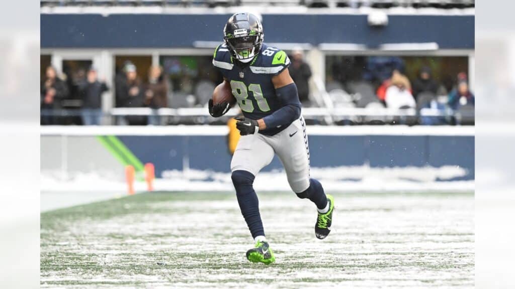 Can Gerald Everett Finally Breakout With The Chargers? Photo Credit: Rod Mar | Seattle Seahawks