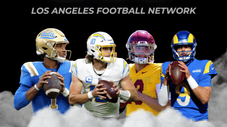 LAFB Debate: Who Is On The Mount Rushmore Of LA Football, And Who Is LA's Most Iconic Team? 1 LAFB Debate: LA Football Network Graphic. Credit: Daniel Meyerhoff | LAFB Network
