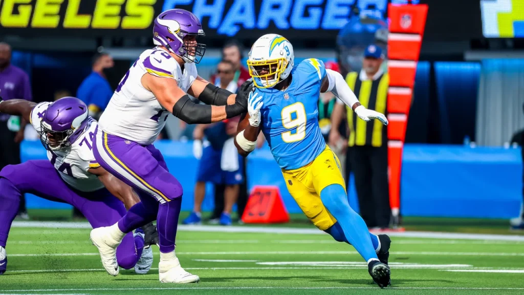 AFC West Linebacker Kenneth Murray Photo Credit: Ty Nowell | LA Chargers
