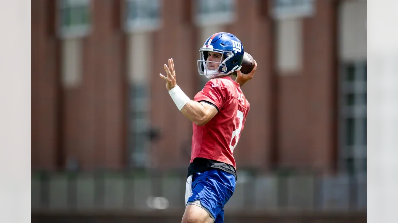 2022 New York Giants - Fantasy Football Deep Dive 1 New York Giants Quarterback Daniel Jones. Photo Credit: Matt Swensen | New York Giants