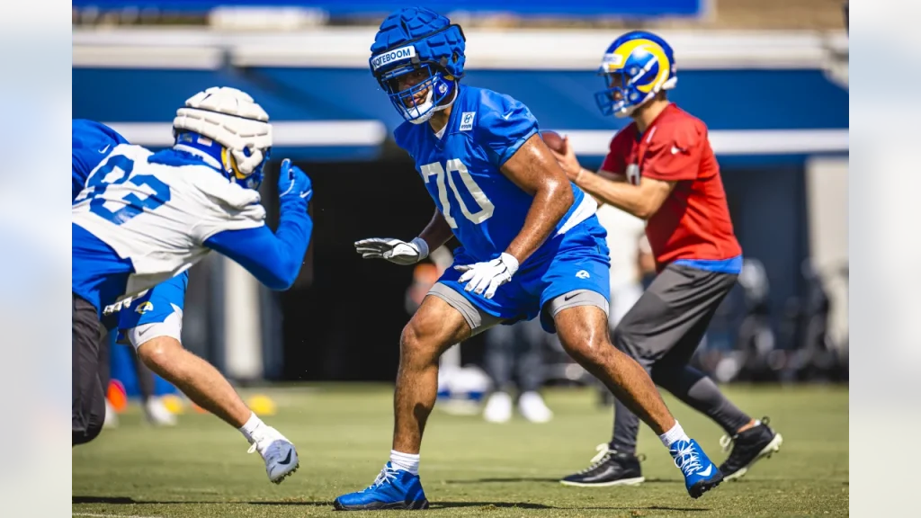 Joe Noteboom At Rams Training Camp