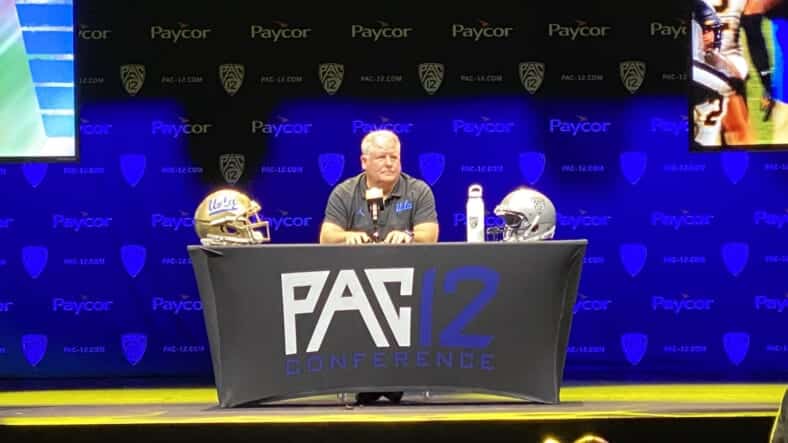 UCLA Football Head Coach Chip Kelly At PAC12 Media Day. Photo Credit: Ryan Dyrud | LAFB Network