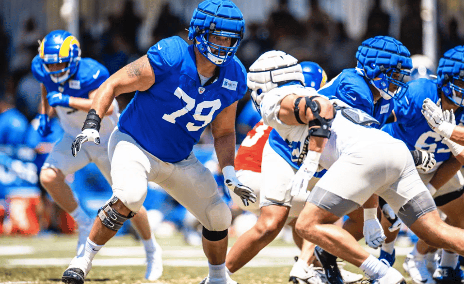 Rams Tackle Rob Havenstein At Rams Training Camp Photo Credit: Brevin Townsell | LA Rams