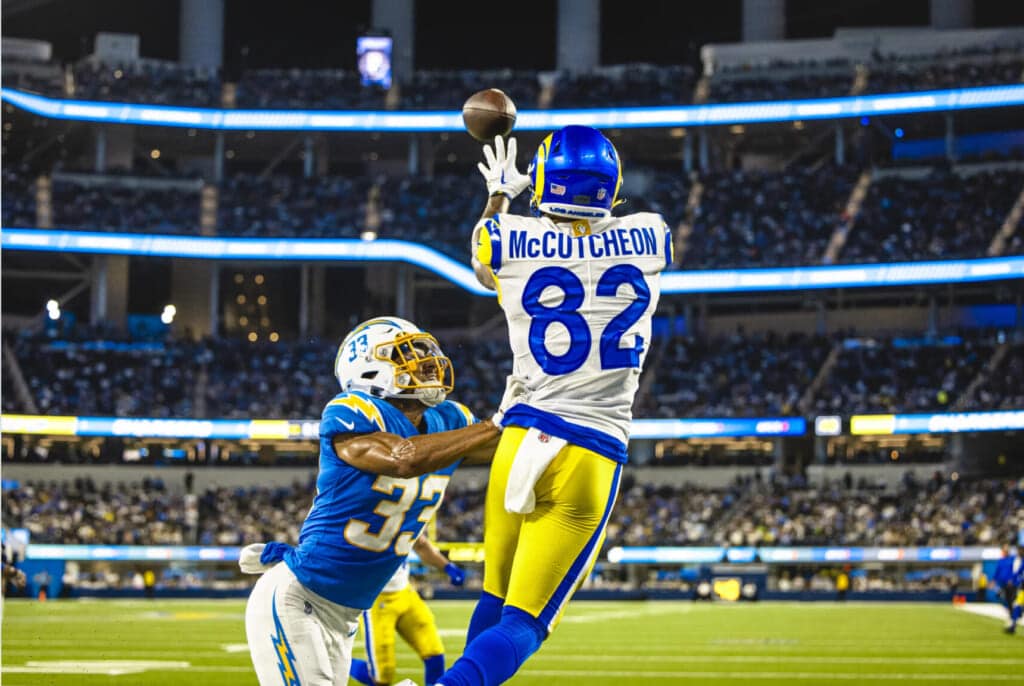 Rams Wide Receiver Lance McCutcheon Photo Credit: Brevin Townsell | LA Rams